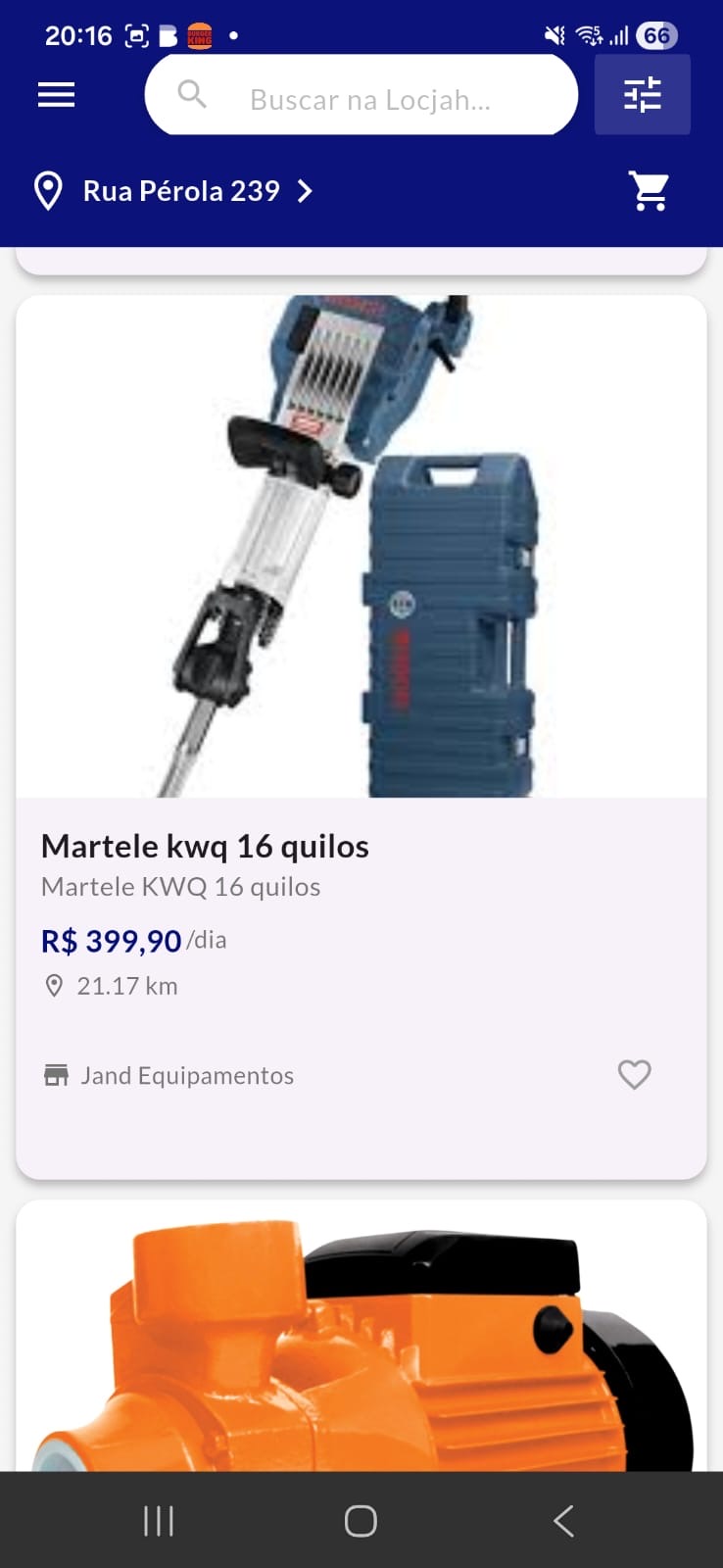 Busca de Equipamentos